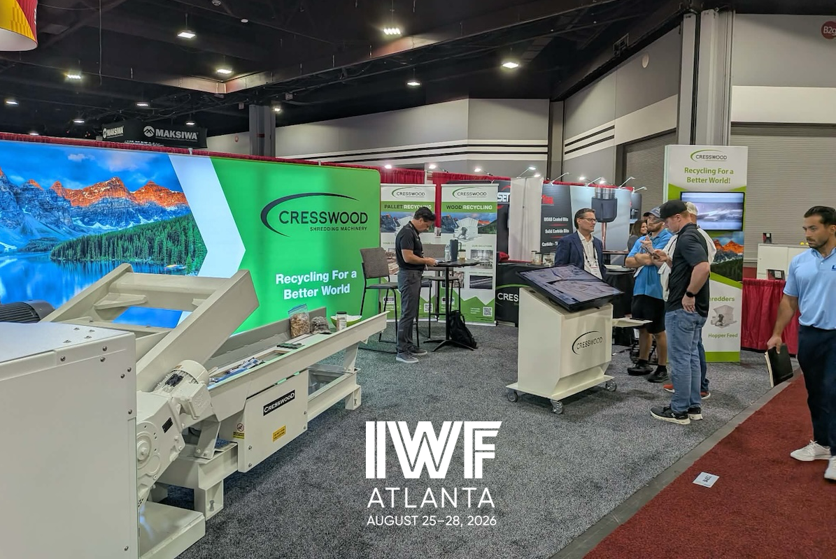 cresswood-iwf-atlanta-2026-wood-recycling-shredders